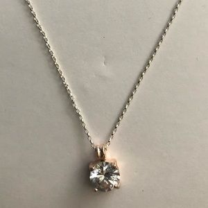 Cubic zirconium diamond necklace